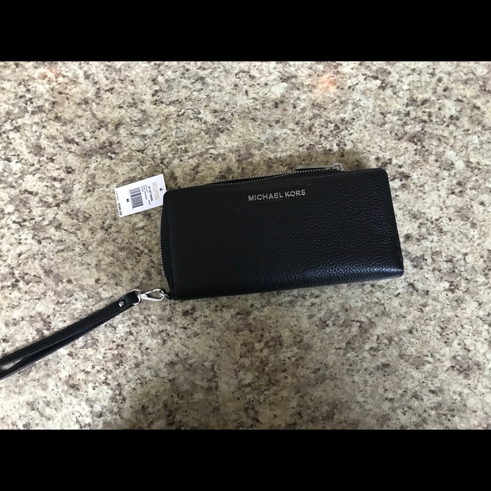MK Black Wristlet